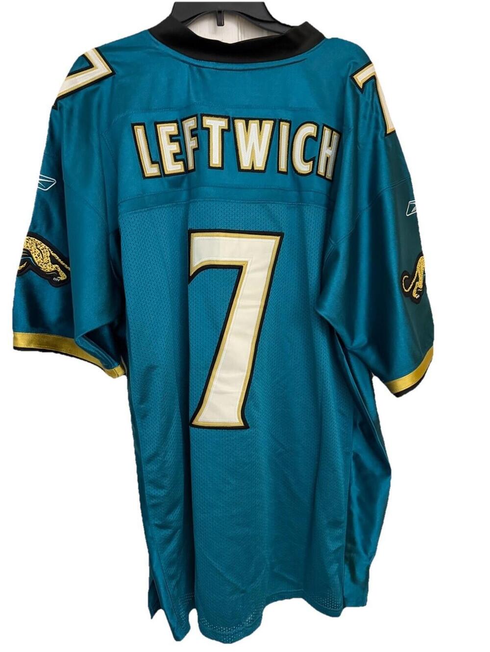 Byron Leftwich #7 Jacksonville Jaguars Stitched Jersey SZ 52 New